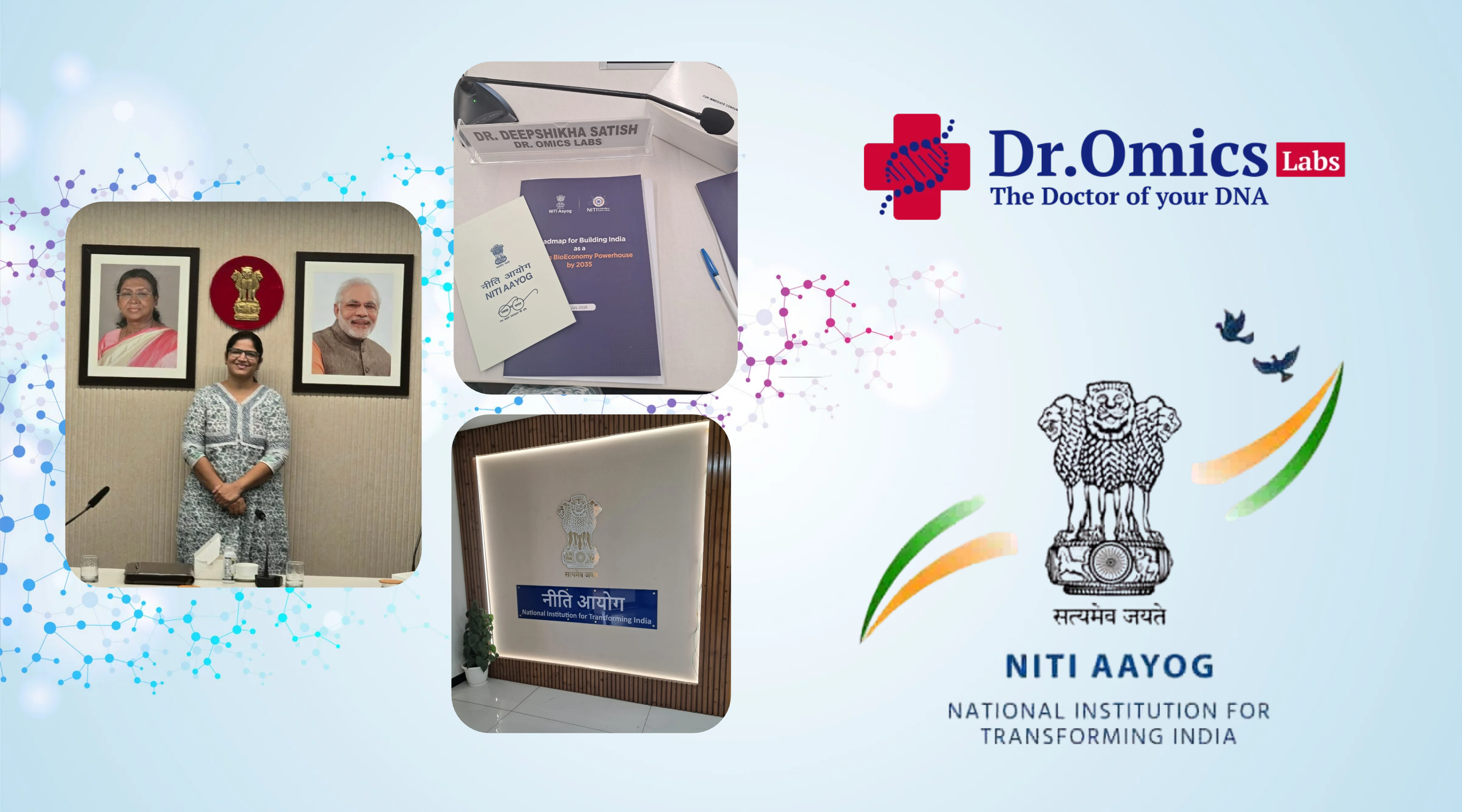 Recognition and Participation at NITI Aayog by Dr. Omics Labs