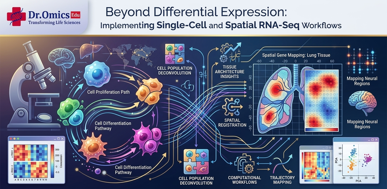 Beyond Differential Expression: Implementing Single-Cell and Spatial RNA-Seq Workflows