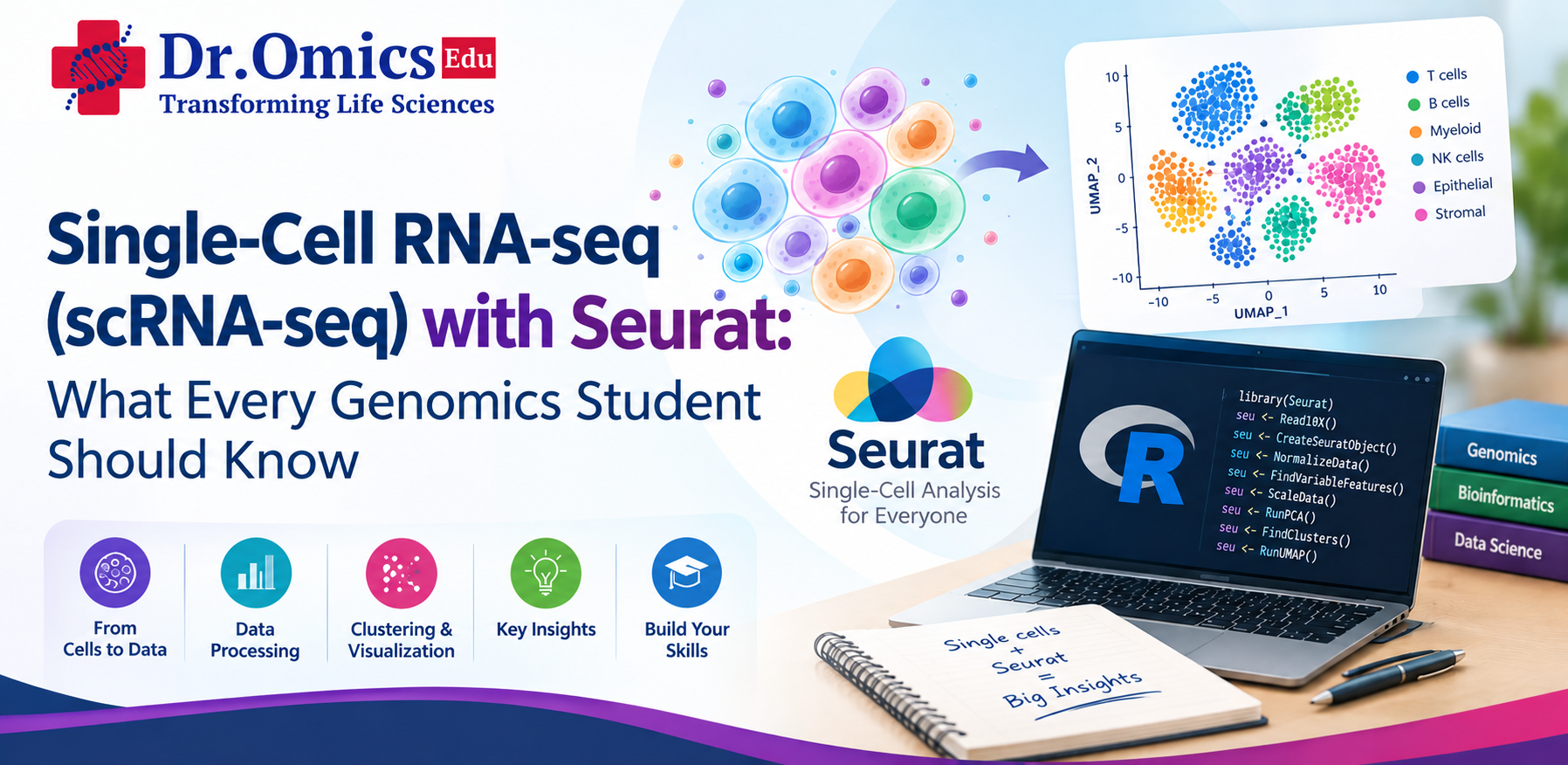Single-Cell RNA-seq (scRNA-seq) with Seurat: What Every Genomics Student Should Know
