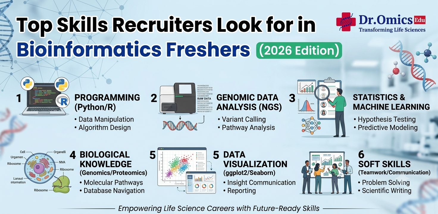 Top Skills Recruiters Look for in Bioinformatics Freshers (2026 Edition)
