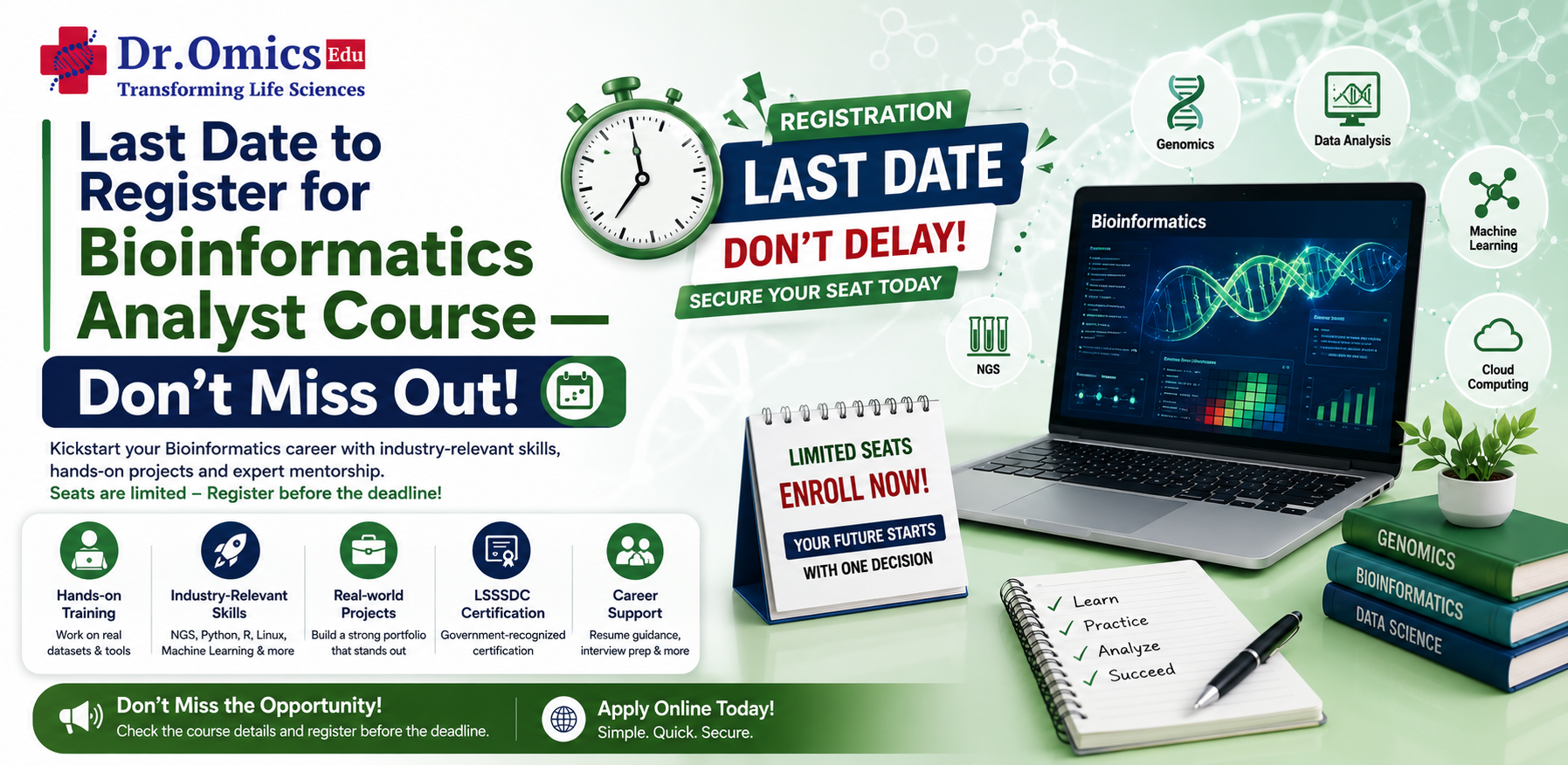 Last Date to Register for Bioinformatics Analyst Course — Don’t Miss Out!