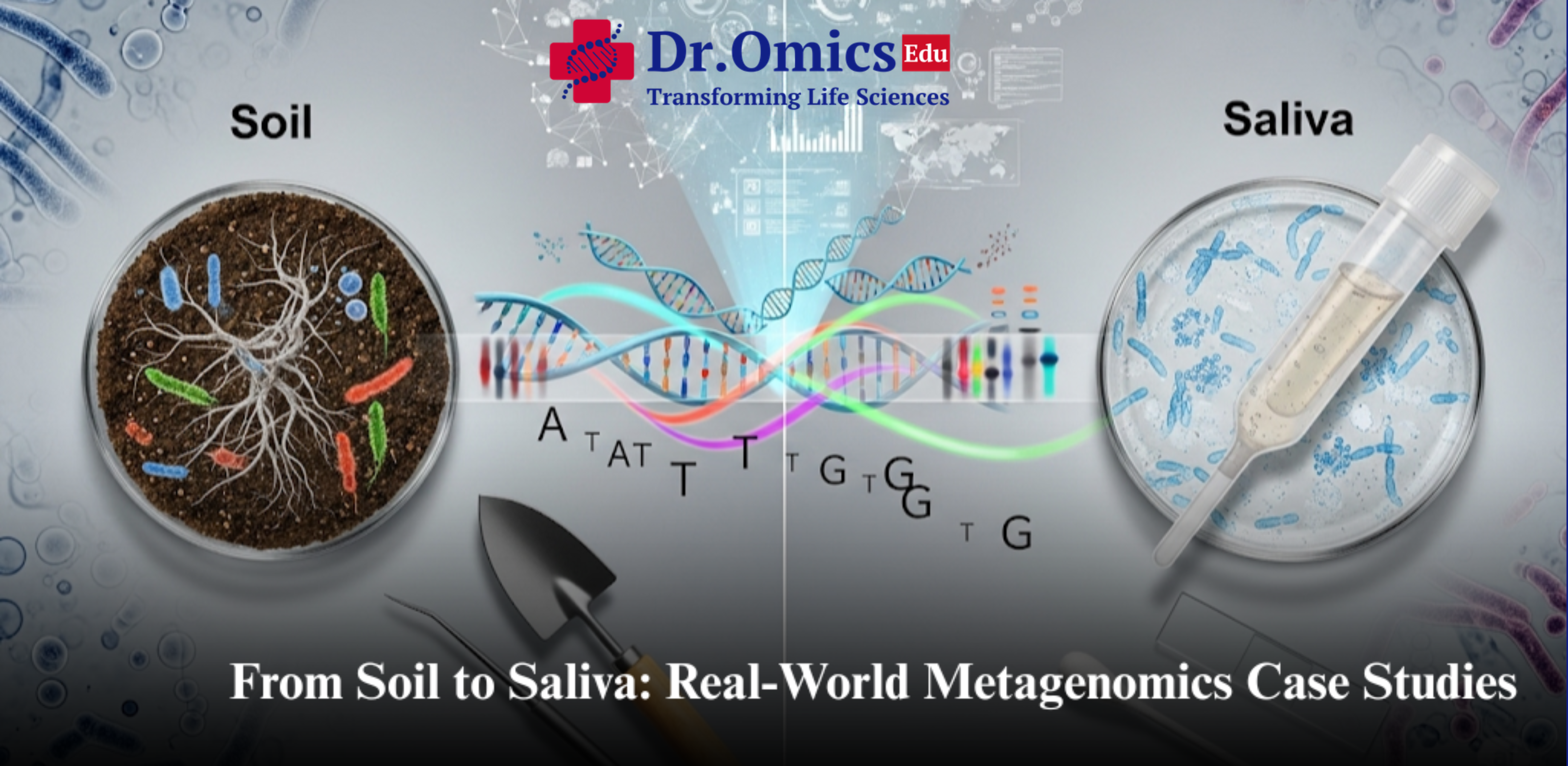 From Soil to Saliva: Real-World Metagenomics Case Studies
