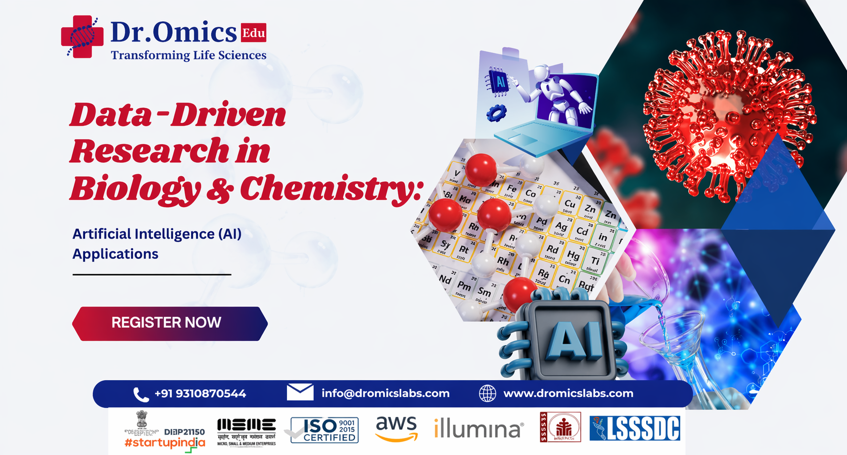 Data Driven Research: in Biology and chemistry( AI)