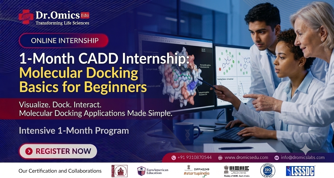1 Month CADD Internship: Molecular Docking Basics for Beginners