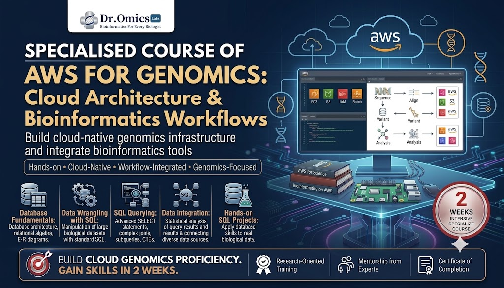 Specialised Course of AWS for Genomics: Cloud Architecture & Bioinformatics Workflows.