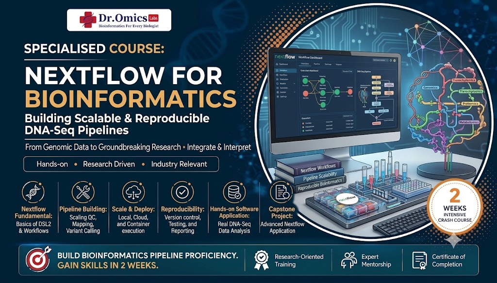 Specialised Course of Nextflow for Bioinformatics: Building Scalable & Reproducible DNA-Seq Pipelines