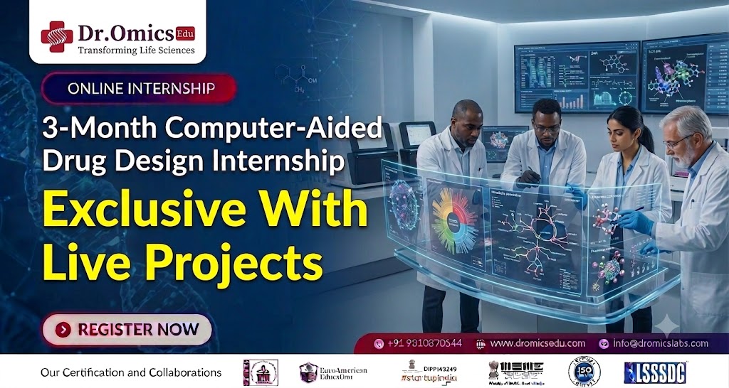 3 Month Computer Aided Drug Design Internship with Live Projects